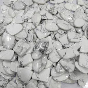 Wholesale Natural White Howlite Loose Cabochon Crystal Quartz Glass <b>Opal</b> Beads VVS Clarity Various Sizes for Jewelry Accessories - Product Image 4