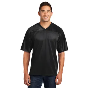 Sport-Tek Mens Short Sleeve V-Neck T Shirt - Black