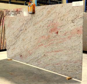 Modern Design Premium Ivory Brown Polished Granite Slab Big Size with Excellent Stone Quality - Product Image 5