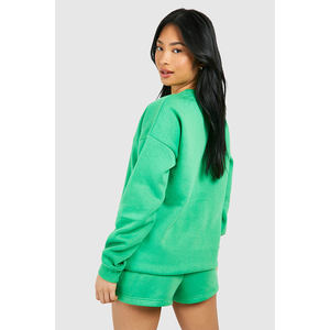 ชุดวอร์ม2ชิ้นสำหรับผู้หญิงชุดวอร์ม2ชิ้นชุดออกกำลังกายเล่นกีฬาสีเขียวแบบกำหนดเอง - Product Image 2