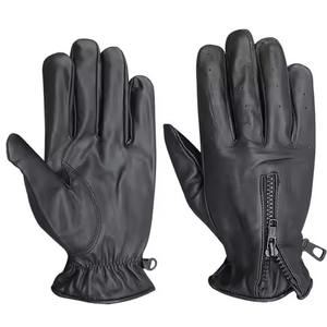 Gants d'hiver fantaisie de haute qualité, à doigts entiers, antidérapants, unisexes, pour l'extérieur, avec fermeture à lacets, fabriqués en cuir de mouton - Product Image 2