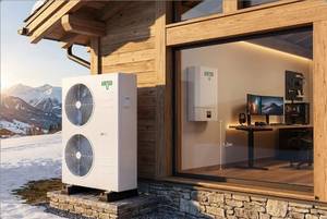 Achetez une nouvelle pompe à chaleur air-eau 10 kW, chauffe-eau instantané sans réservoir, compresseur à spirale électrique, classe A++, pour usage domestique, autoportant - Product Image 4