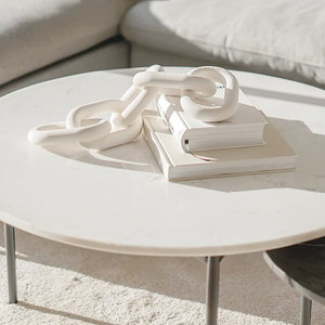 Sculptures abstraites en marbre fabriquées à la main Eco Friendly Home Decor Art Figurines Accents d'intérieur modernes - Product Image 3