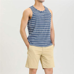 2024 camisetas sin mangas de gimnasio para hombre, camisetas sin mangas de algodón de alta calidad, diseño OEM personalizado, ropa de entrenamiento de punto transpirable, informal de talla grande - Product Image 3