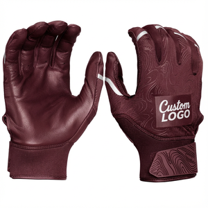 Gants de frappe de baseball personnalisés en gros, performance synthétique, paume extensible, tissu extensible, gants de frappe de softball pour tous les temps - Product Image 5