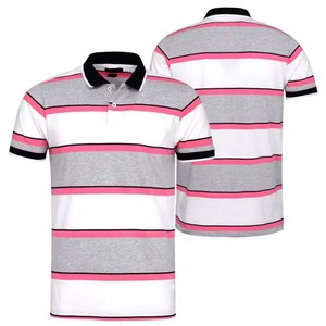 High Street Style Hombres Algodón para Polo Camisa Transpirable Vintage Rayas Manga corta Alta calidad Verano Deportes Jersey Plus Siz - Product Image 6