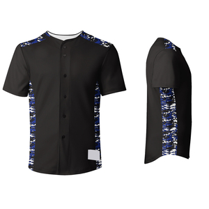 2025 nueva llegada gran oferta camisa de béisbol raglán de poliéster 100% en blanco personalizada/camiseta de béisbol personalizada con botones - Product Image 4
