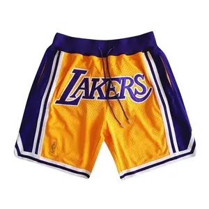 Custom High Quality Double <b>Layer</b> Casual Breathable Basketball Mesh Shorts for Mens with Custom Design - Product Image 5