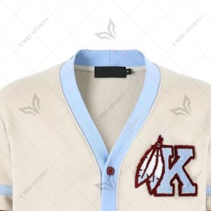 Sudadera Personalizada de Kankakee Kays High School, Invierno, Informal, Tejida, con Apliques, Forro Polar, Logotipo de Chenille, Botones Frontales, Unisex - Product Image 2