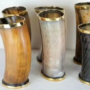 แก้วเขาควายขัดเงา กันน้ำ สลักลายตามสั่ง ทำด้วยมือจากวัสดุธรรมชาติ เหมาะสำหรับเป็นของขวัญและงานต่างๆ - Product Image 1