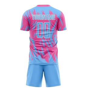 Los hombres de moda usan ropa de fútbol uniforme conjunto Color sólido Simple fútbol Top fútbol Jersey - Product Image 3