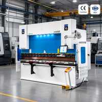 Presse plieuse CNC 1100 KN 3200 mm électro-hydraulique 4 + 1 axes, corps bleu, pour tôles