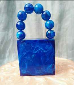 Pochette de luxe en nacre sac de soirée MOP fabriqué à la main avec fermeture magnétique demoiselle d'honneur mariage et fête essentielle - Product Image 6