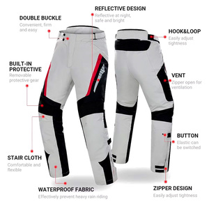 Combinaison de moto en textile unisexe avec caractéristiques réfléchissantes et doublure imperméable - Product Image 3