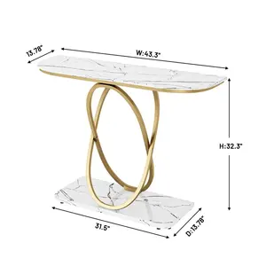Classic Metal Console Table In Metal Tables With Stainless Steel Living Room Modern Marble Console Table Nordic Simple Hotel