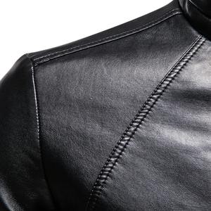 Veste en cuir véritable pour homme, coupe slim, tendance hip-hop, imperméable, coupe-vent, haut de gamme, polyvalente, décontractée - Product Image 4