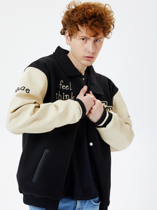 Veste pour homme, veste universitaire, broderie personnalisée, patchs en chenille, veste bomber universitaire, veste de baseball universitaire, grande taille - Product Image 4