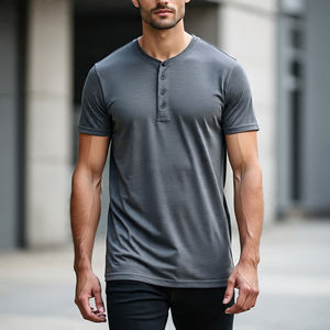 <b>Men</b> Jogging Fitness Henley <b>T</b> <b>Shirt</b> Lightweight Button Down <b>Shirt</b> <b>Summer</b> Lightweight Henley Tee <b>Shirts</b> <b>Men</b> - Product Image 6