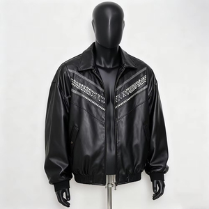 Blouson moto en cuir personnalisé 2026, coupe-vent et imperméable, avec capuche, logo frontal, fermeture éclair et poches, couleur personnalisable - Product Image 5