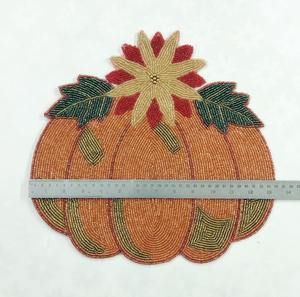 High Selling Handcrafted Glass Beaded <b>Placemats</b> Runners 14X14 Eco-Friendly Family Gatherings <b>Christmas</b> Decorations Dish Drying - Product Image 6