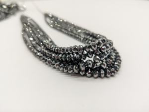 Cuentas para hacer joyas de diamantes negros, fabricante al por mayor, 100% hebras de cuentas de diamantes sueltos naturales, cuentas de diamantes de alta calidad - Product Image 3