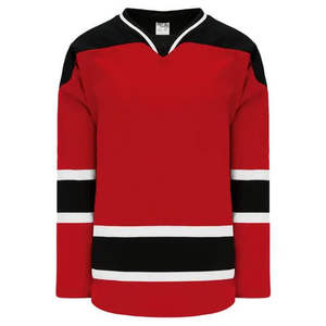 Camiseta de Hockey sobre Hielo para Hombre, Cómoda, 100% Poliéster |   Camiseta Personalizada con Cuello en V y Manga Larga con Bordado - Product Image 3