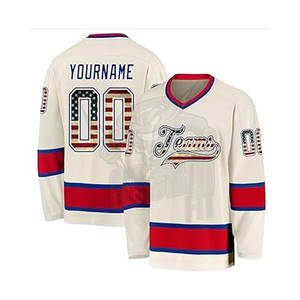 Camisetas de hockey personalizadas de primera calidad, venta al por mayor, sublimación impresa, equipo de hockey sobre hielo para hombres, pedidos a granel personalizados y alto rendimiento - Product Image 1