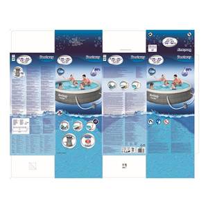 Piscina Desmontable de Ratán Gris (396x84cm) con Bomba para 3 Personas, Fácil de Instalar, 57376 Incluida - Product Image 3