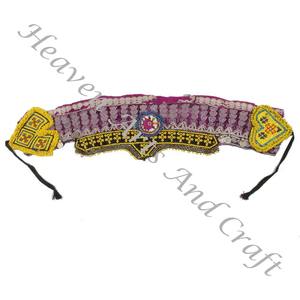Ceinture vintage perle de danse du ventre Afghani ceinture traditionnelle Kuchi Tribal BB060 Old Banjara Real Vintage Handmade Beaded Belts - Product Image 6