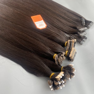 High Quality 100% Remy Human <b>Hair</b> Extensions Double Drawn Tape in Straight Style Factory Wholesale Price - Product Image 6