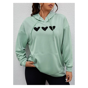 Sudadera con Capucha de Manga Larga para Mujer, Algodón/Poliéster, Ecológica, Resistente al Viento, para Otoño e Invierno, Moda Casual, Ropa para Exteriores - Product Image 6