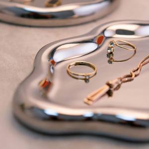 Plateau de service en aluminium de qualité luxueuse fini brillant antique de haute qualité Nouveau design Qualité parfaite - Product Image 5