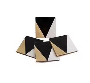 Sous-verres de forme carrée de luxe faits à la main en résine époxy très exigeants les plus vendus tapis de bière et napperons en bois personnalisés sous-verres en résine - Product Image 4