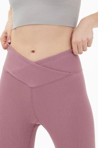 Vêtements de sport pour femmes Leggings taille haute respirants tricotés Sport Butt Lifting Yoga Pantalon avec fonction d'entraînement push-up - Product Image 3