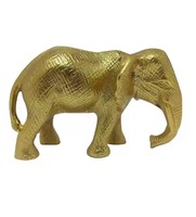 Statue d'éléphant en aluminium Heritage, design Art Déco, MH Sons Metal Handicraft, décoration pour la maison et les festivals, sculpture de haute qualité, idéale pour offrir