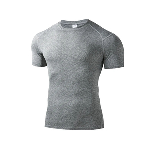 Custom Slim Fit <b>Compression</b> Gym <b>Shirt</b> <b>Men</b> Quick Dry T <b>Shirt</b> Breathable Bodybuilding Training Wear Wholesale - Product Image 4
