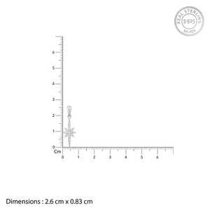 Colgante de Estrella Premium en Oro de 14K y 18K con Cadena de Eslabones Chapada en Rodio con un Moderno Diseño de Corazón de Diamante - Product Image 3
