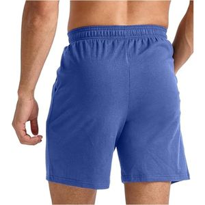 Pantalones cortos deportivos informales con bolsillos de algodón 100% al por mayor de alta calidad para hombre bordado con impresión de logotipo personalizado - Product Image 2