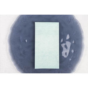 Tovaglioli Bianchi 48x48cm con Stampa Acquamarina Capri, Piegati 1/8, Bambulux Eco, 300 Pezzi, B2B - Product Image 1