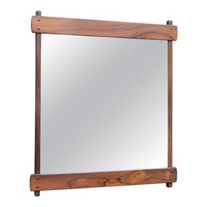 Miroirs NATURELS Décoration intérieure Cadre de miroir en bois moderne de luxe Forme personnalisée avec couleur naturelle marron pour salle de bain - Product Image 2