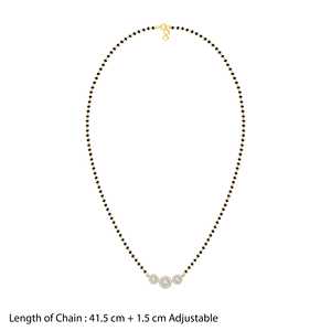 Elegante conjunto de joyería oro Rhea Lab crecido diamante Mangalsutra Heer diseñador collar tradicional hecho a mano joyería para mujer - Product Image 5