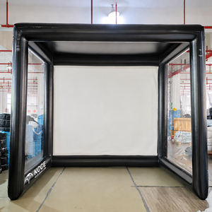 Simulador de Golf Inflable, Recinto de Práctica Portátil para Interiores y Exteriores de 13x10 Pies, Jaula de Práctica de PVC Impermeable, Tamaño Personalizado - Product Image 1