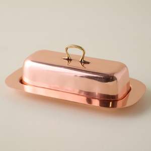 Customized High Grade <b>Stainless</b> <b>Steel</b> Eco-friendly Modern Minimalist Butter Dish with Flip Top Lid and Carton Packaging - Product Image 4