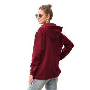 Sweat-shirt en éponge français de créateur à épaules tombantes avec logo personnalisé pull-over lourd unisexe Streetwear sweat à capuche vierge pour femme - Product Image 2