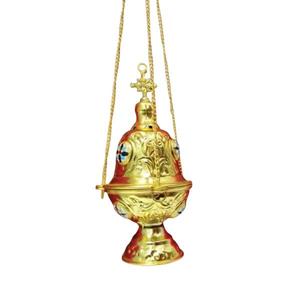 Soporte de quemador de incienso de latón moderno Difusor de aromaterapia terapéutico de inserción Loban Bakhoor de alta calidad - Product Image 3