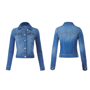 Vestes en jean à manches longues pour femmes de haute qualité Logo personnalisé hiver coton lin respirant dernière conception disponible pour - Product Image 5