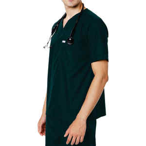 Uniforme Quirúrgico de Satén Transpirable y Antiarrugas, Lavable, para Hospital, Unisex - Product Image 4