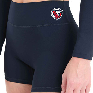 Short de yoga pour femme taille haute sans couture Scrunch bout à bout respirant Gym Fitness et course Biker Sport Shorts Logo personnalisé couleur unie - Product Image 5
