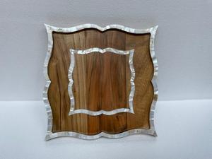 Luxury Mother of Pearl Inlay Serving Tray Set with Coasters | Resin Craft Ramadan <b>Eid</b> Home Decor Decorative Tableware <b>Gift</b> - Product Image 6