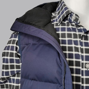 2025 nouveauté gilets chaud hiver hommes gilet pour hommes Logo personnalisé sans manches à capuche bulle respirant bouffant gilet veste - Product Image 2